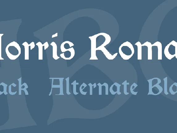 Morris Roman font