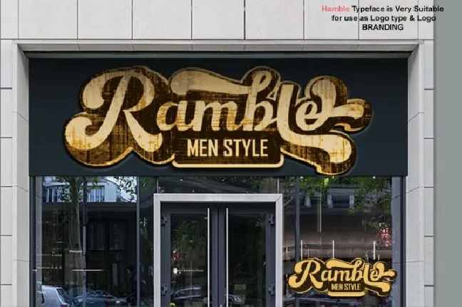 Hamble Retro font