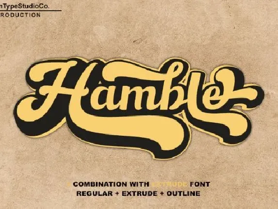 Hamble Retro font