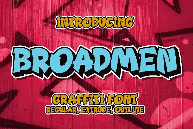 Broadmen font