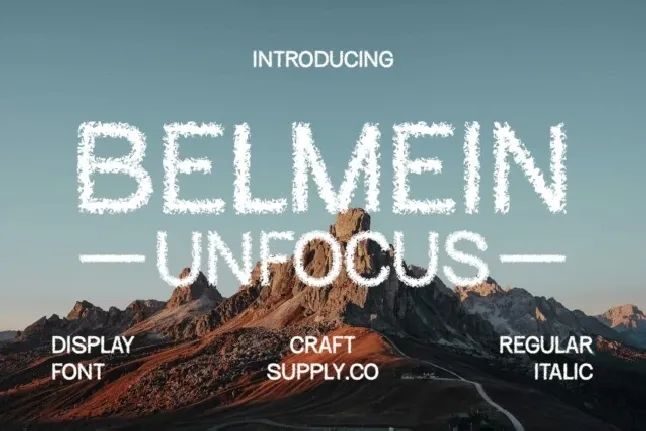 Belmein Unfocus font