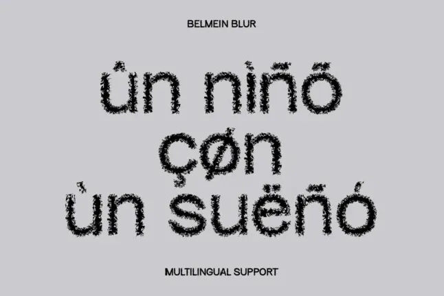 Belmein Unfocus font