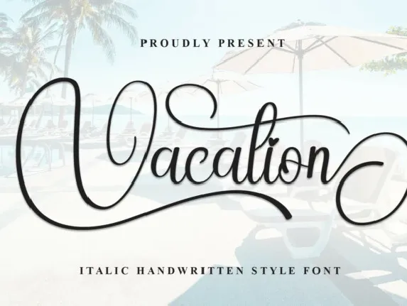 Vacation Calligraphy font