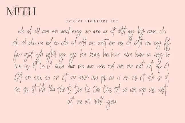 One Mith Script font