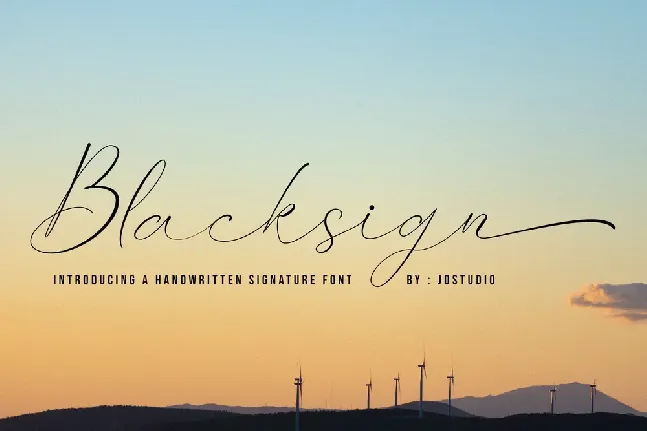 Blacksign font