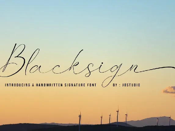 Blacksign font