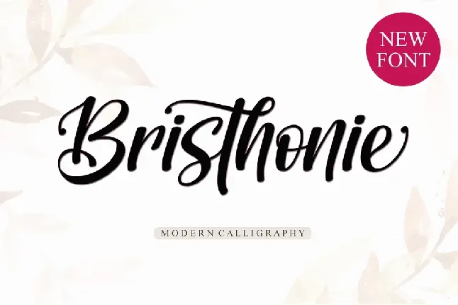 Bristhonie Italic - Personal Us font