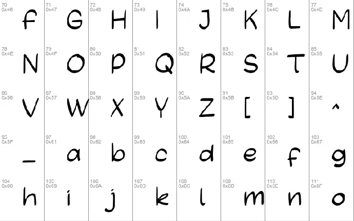 OhMyNotes font