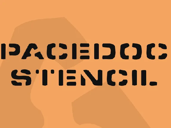 Spacedock Stencil font