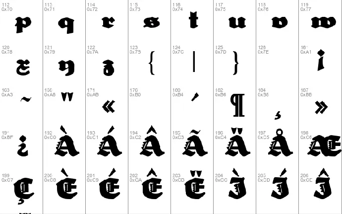 Neptun font