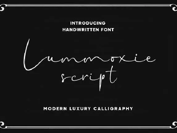 Lummoxie font