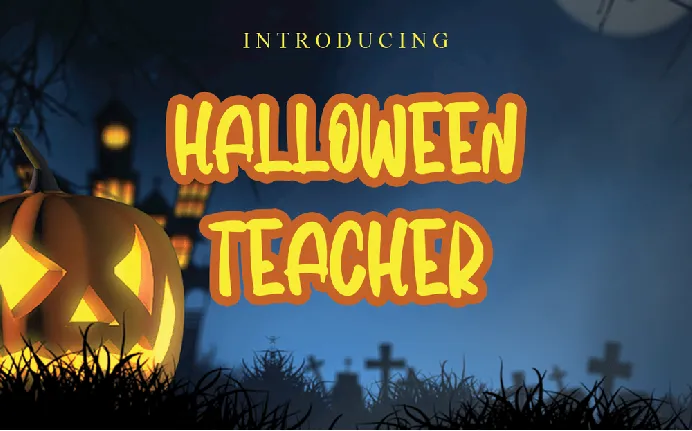 Halloween Teacher font