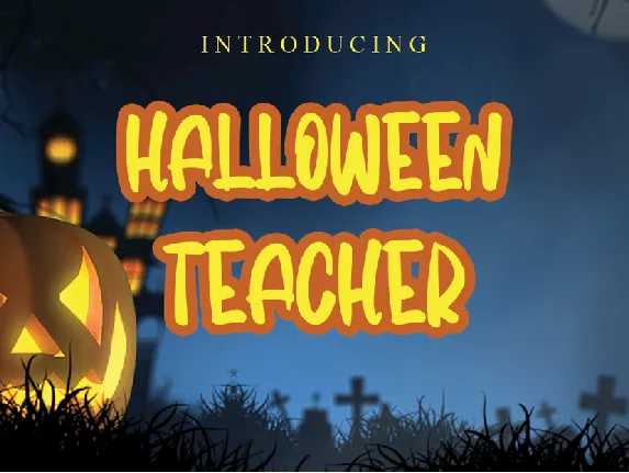 Halloween Teacher font