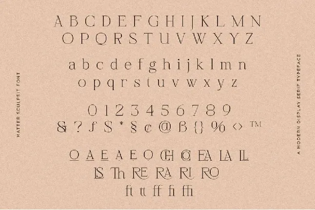 Matter Sculpsit font