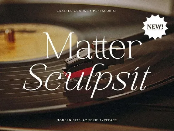 Matter Sculpsit font