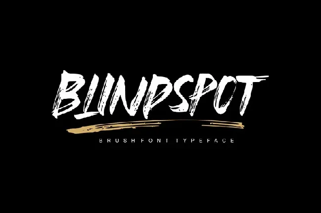 Blindspot Brush font