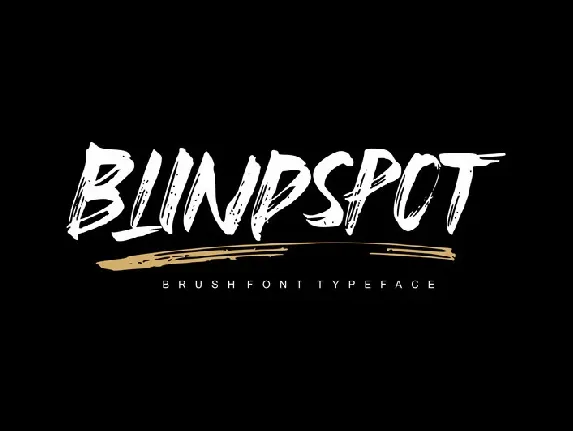 Blindspot Brush font