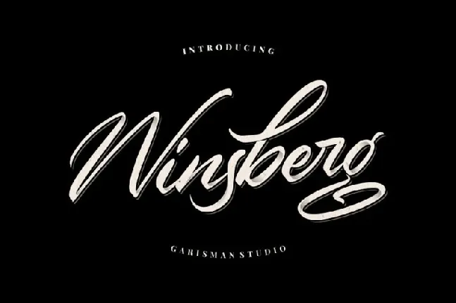 Winsberg Script font