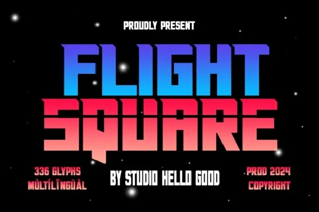 Flight Square font