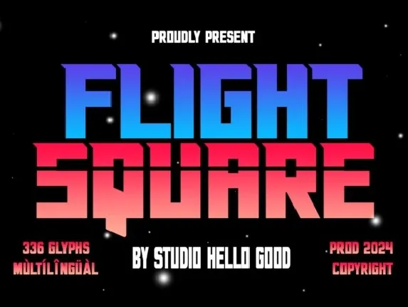 Flight Square font