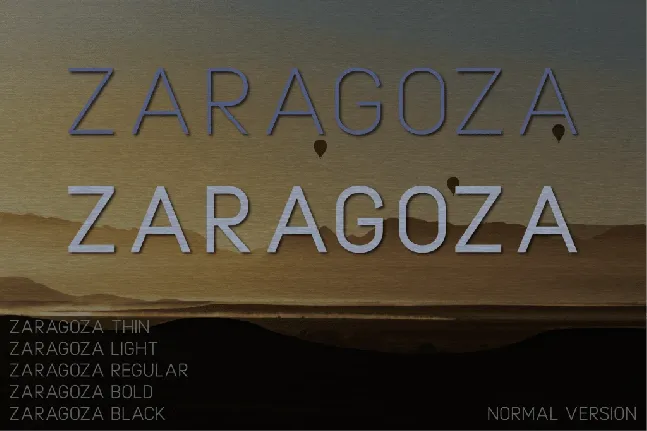 Zaragoza font