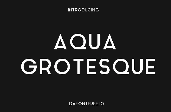 Aqua Grotesque Free font