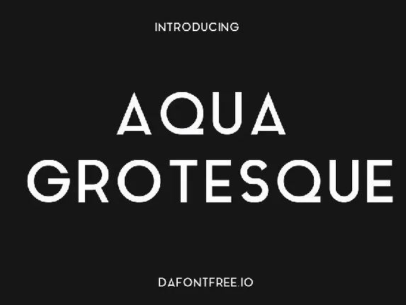 Aqua Grotesque Free font