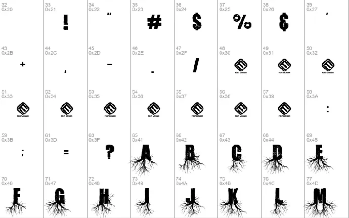 Aokigahara font