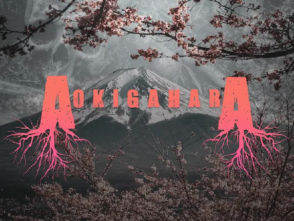 Aokigahara font