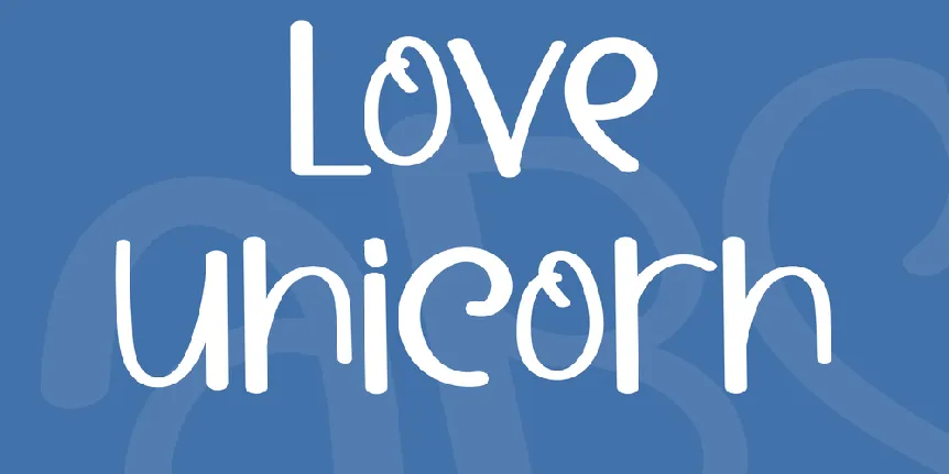 Love Unicorn font