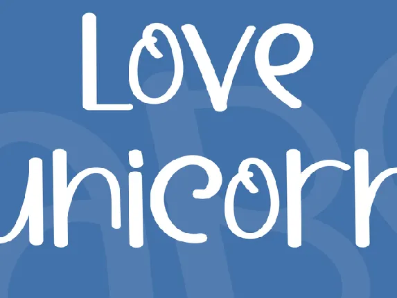 Love Unicorn font