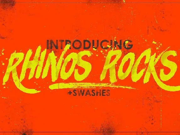 Rhinos Rocks font