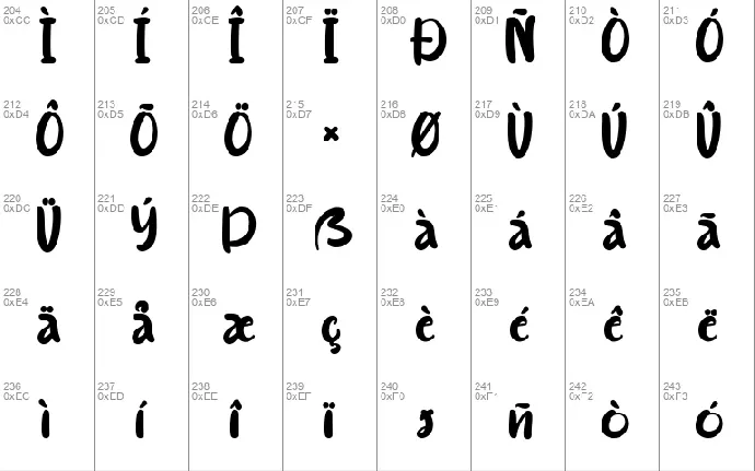 Sugano font