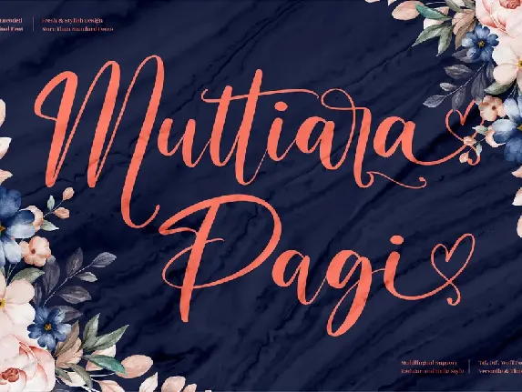 Muttiara Pagi font