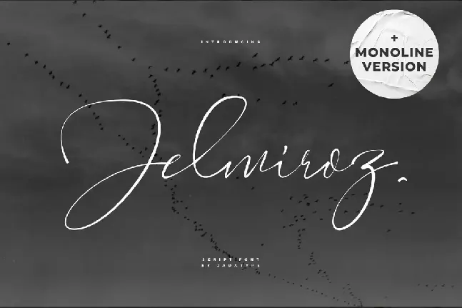 Jelmiroz Monoline font