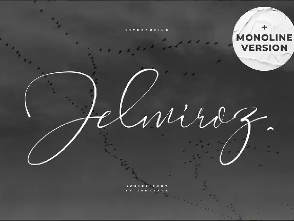 Jelmiroz Monoline font