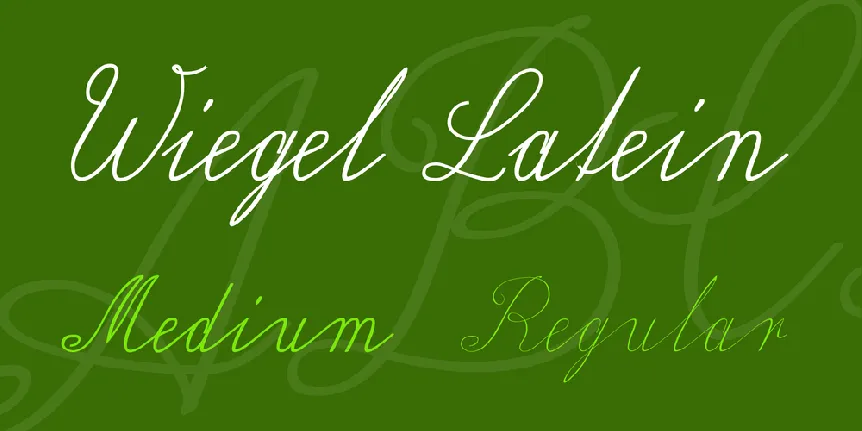 Wiegel Latein font