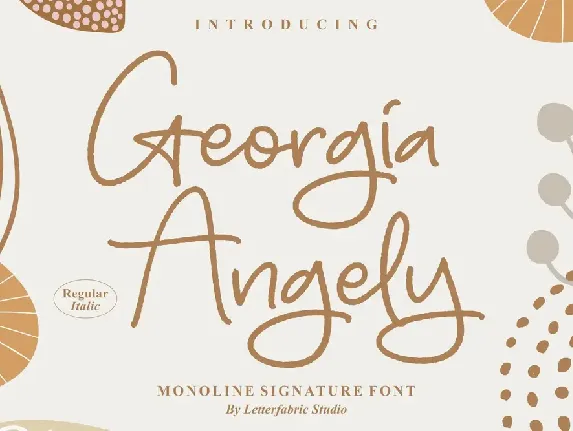 Georgia Angely font