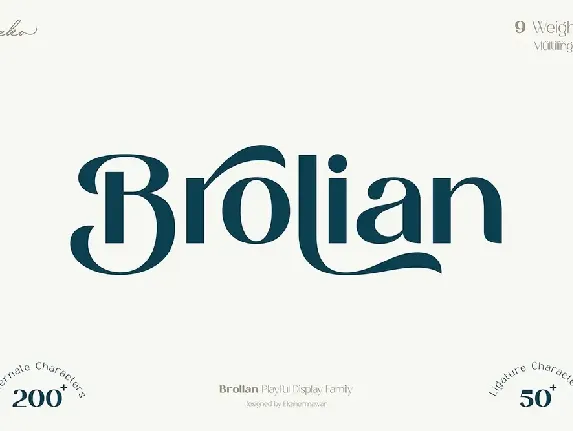 Brolian font