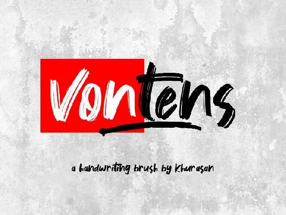 Vontens Brush font