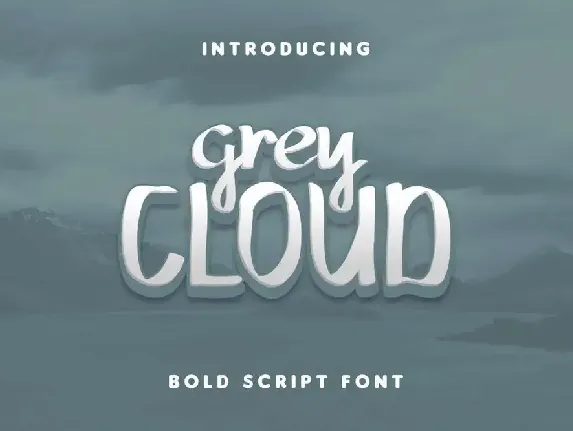 Grey Cloud Demo font