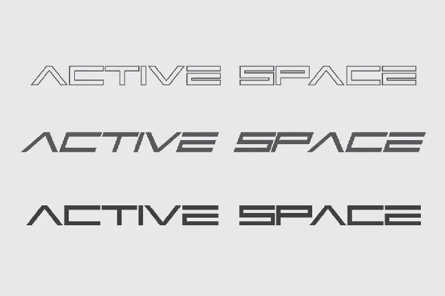 Active Space Demo font