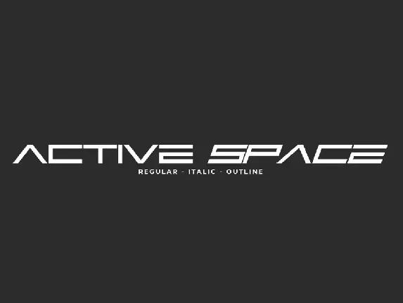 Active Space Demo font