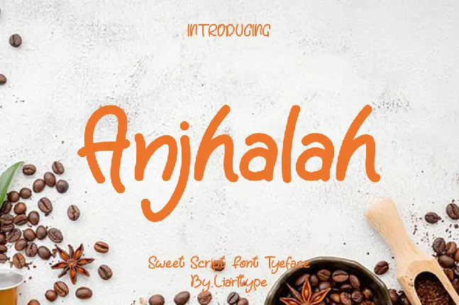 Anjhalah font