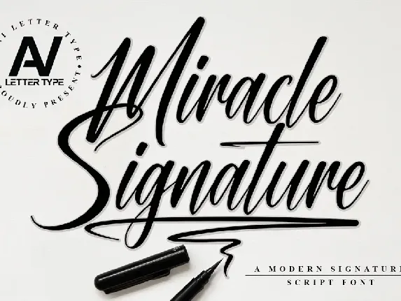 Miracle Signature font