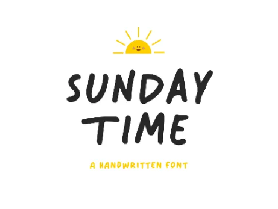 Sunday Time font