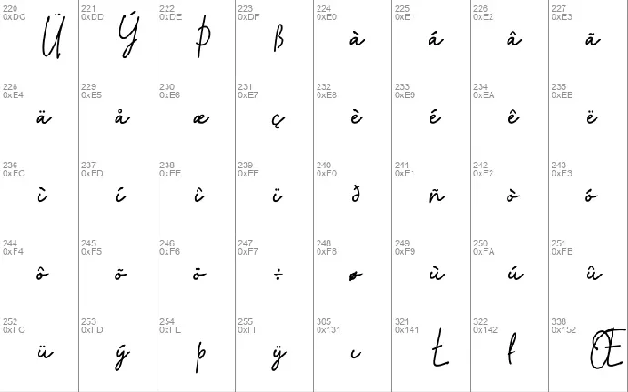 Artecallya font