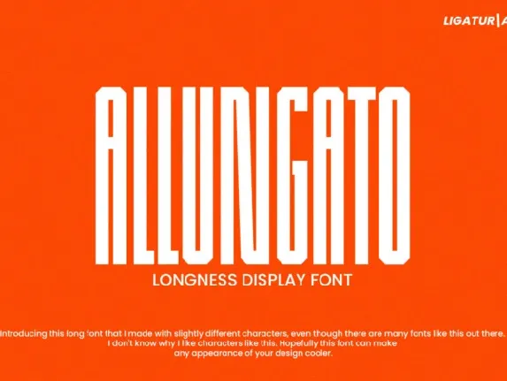 Allungato Display font