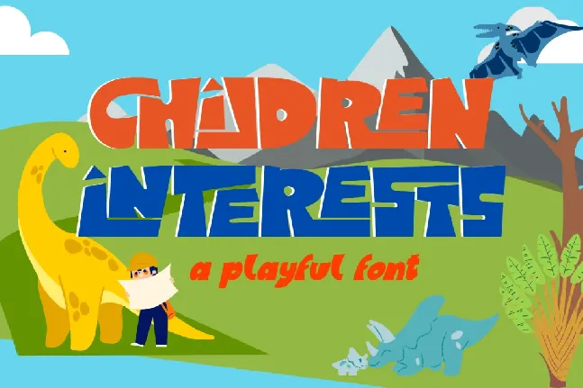 CHILDREN INTERESTS DEMO font