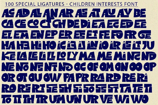 CHILDREN INTERESTS DEMO font